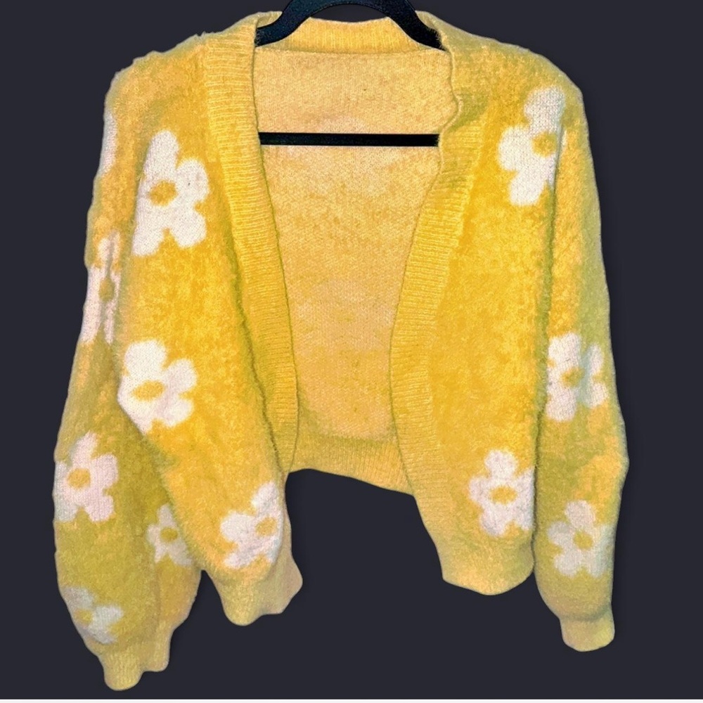 Yellow Floral Cardigan